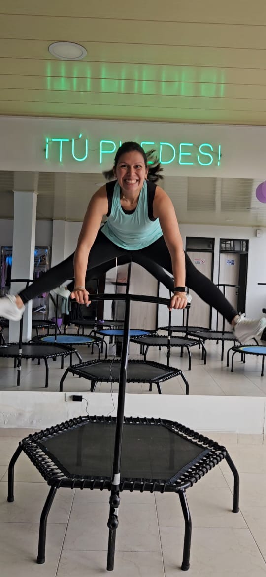 Miembro de las intructoras de Swing Sabana